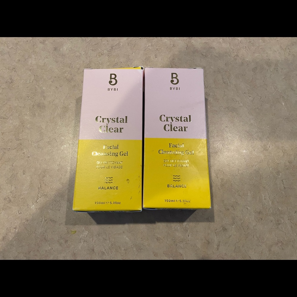 2 Bottles Clear Facial Cleaning Gel
